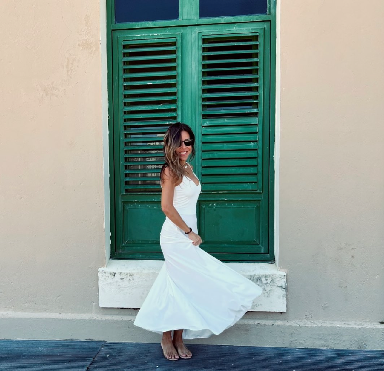 Vestido Munir blanco Marfil