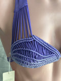 Top macrame lila