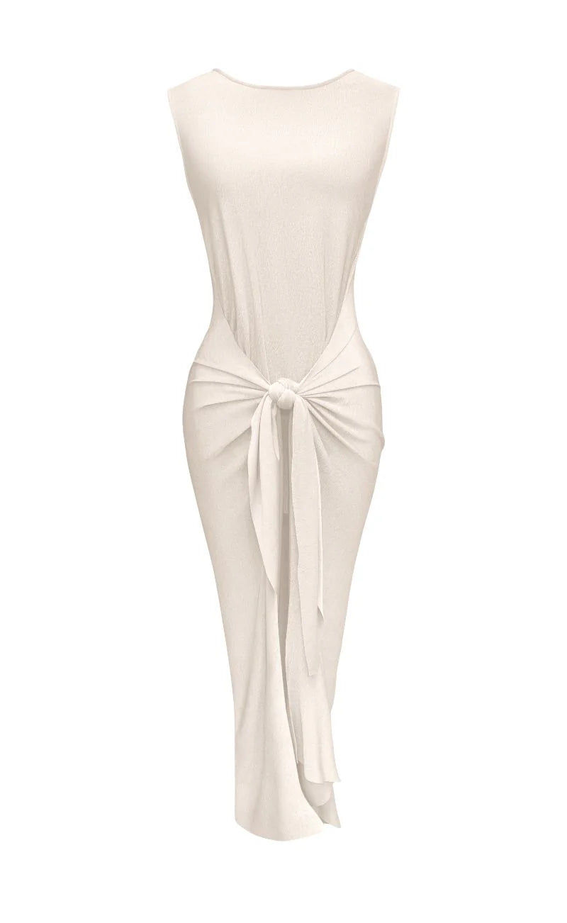 Vestido OBA marfil