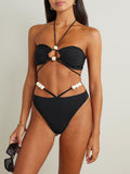 Patricia perlas SET negro