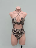 BIBIANA ONE PIECE leopardo ROSA REMOVIBLE