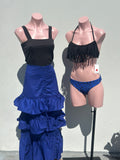 Falda boleros azul rey