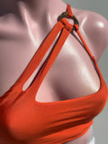 Isla  Morada aro tortoise bikini set naranja