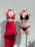 Falda MAMBO LYCRA roja