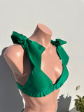 Lazos royal bikini set en verde Esmeralda