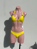 Amarillo clasps dorados bikini set