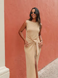 Vestido OBA DORADO