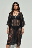 Poncho lace cover up