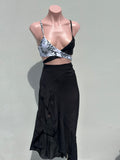 Falda bolero Gasa negra