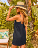 Vestido  hilo azul marino