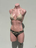 Laser cut lace bikini set