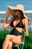 Trikini negro con detalle dorado