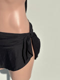 Cover up mini skirt Negra