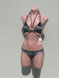 PLATEADO velvet peal candy bikini