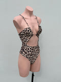 BIBIANA ONE PIECE leopardo ROSA REMOVIBLE