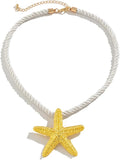 Collar de estrella de Mar dorado