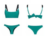 Emerald green chain Set