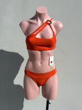 Isla  Morada aro tortoise bikini set naranja