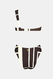Trikini print blanco y negro one piece tummy control (Copy)
