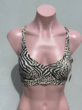 Top varillas print negro