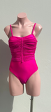 CRISTINA entero hot pink tiras removibles