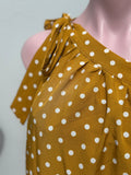 Vestido polkadots mostaza
