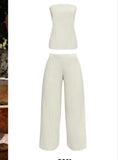 SET pantalon y blusa marfil ANDALUCIA