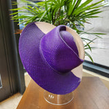 Color blocked HAT violeta
