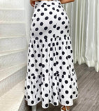 Falda lunares botones