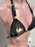 Black safari bikini set botom liso