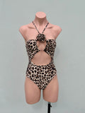 BIBIANA ONE PIECE leopardo ROSA REMOVIBLE