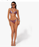 Bikini doble burgundy/blue