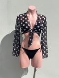 Top mesh polkadots