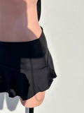 Cover up mini skirt Negra