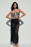 Laser cut pareo Negro