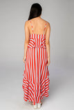 Vestido LOVE  red stripes