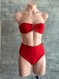 JULIETTE red strapple bikini set