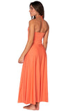 Vestido naranja lycra mutis