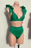 Bow high waisted verde esmeralda