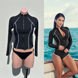 Rasguard buzo entero con zipper