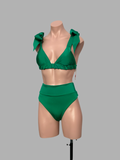 Bow high waisted verde esmeralda