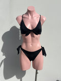 BIKINI SET básico negro top nudo