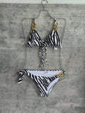 Zebra gold bikini SET