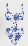 Enterizo aro azul toille print
