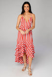 Vestido LOVE  red stripes