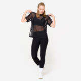 Black mesh t shirt