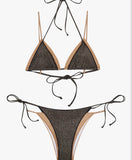 Bikini doble negro /dorado