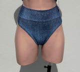 Bottom denim high waisted