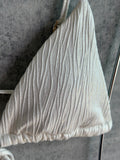Top perlado blanco