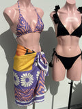 Black flowers  bikini DE AMARRE